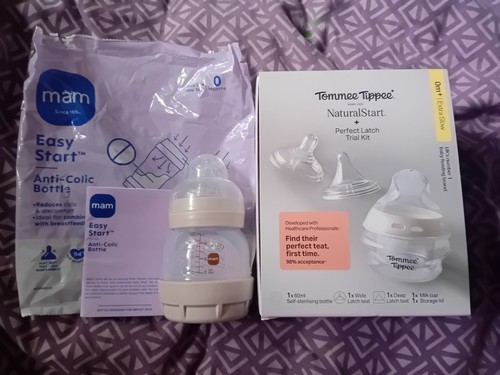 Brand new baby - bottles, mam