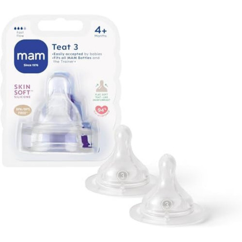 Mam teats size 2pk fast - mam,