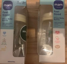 2 X MAM Feel Good 260ml Glass